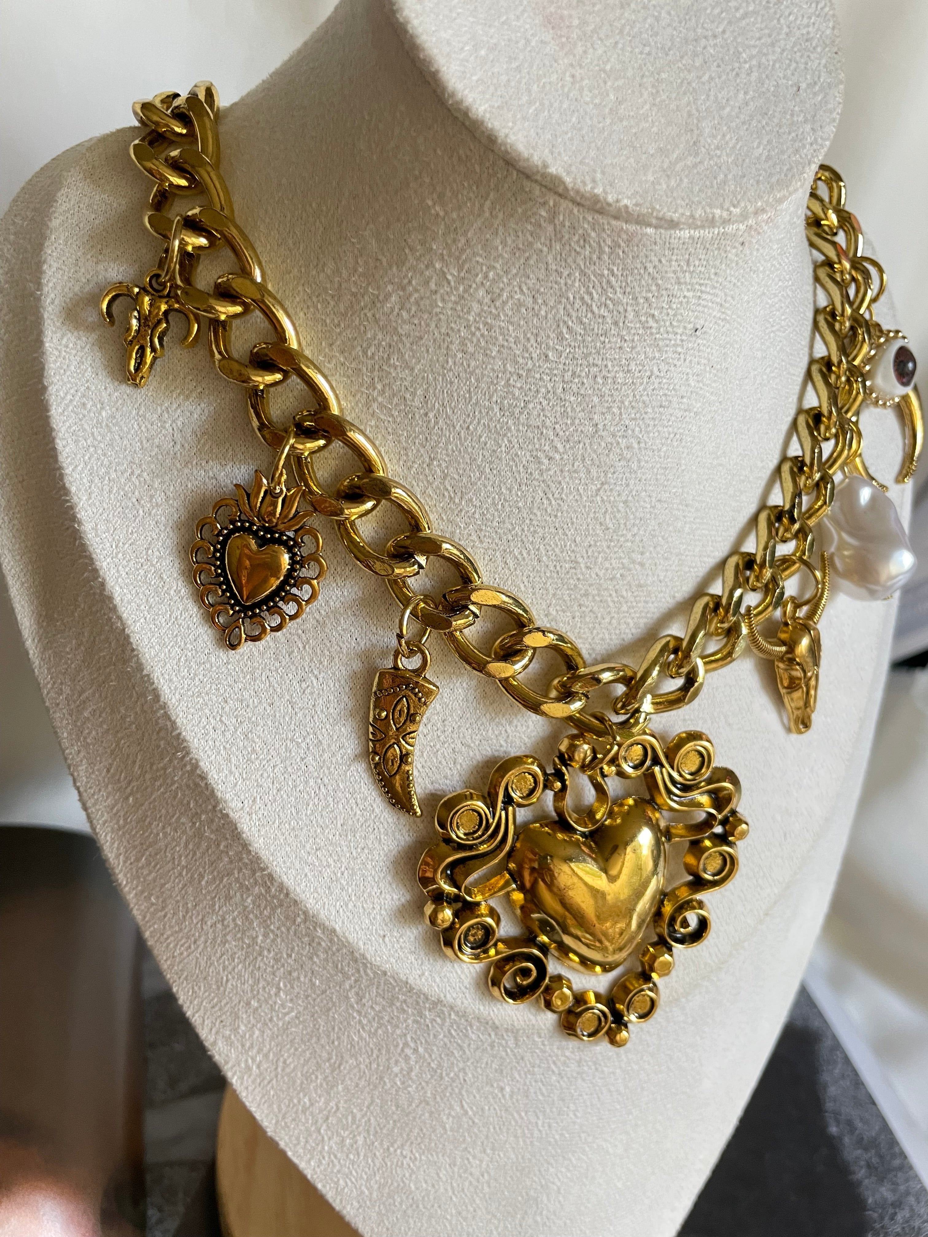 Cadena corazón maxi