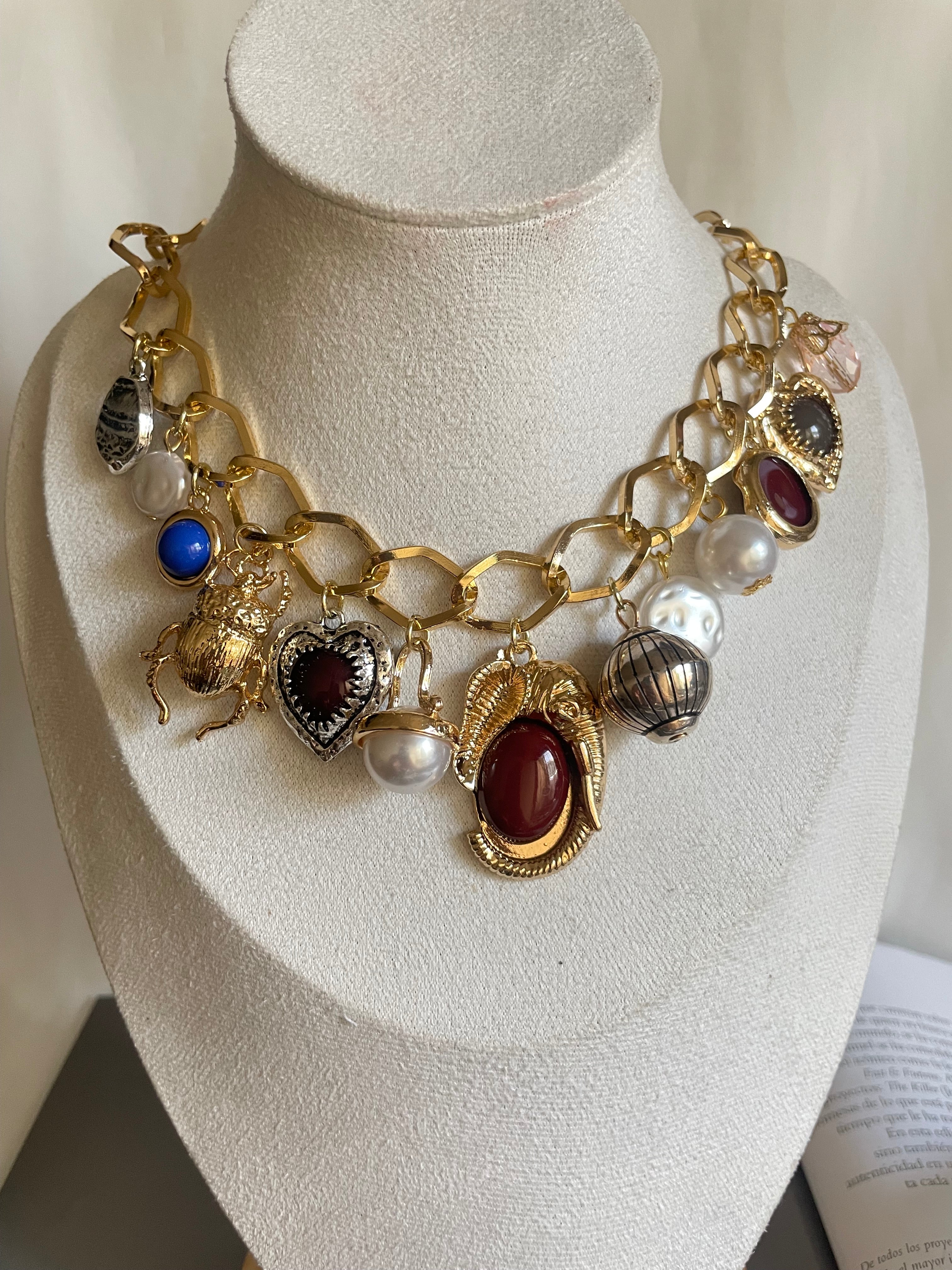Cadena charms boho
