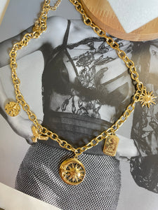 Cadena charms sol y Luna