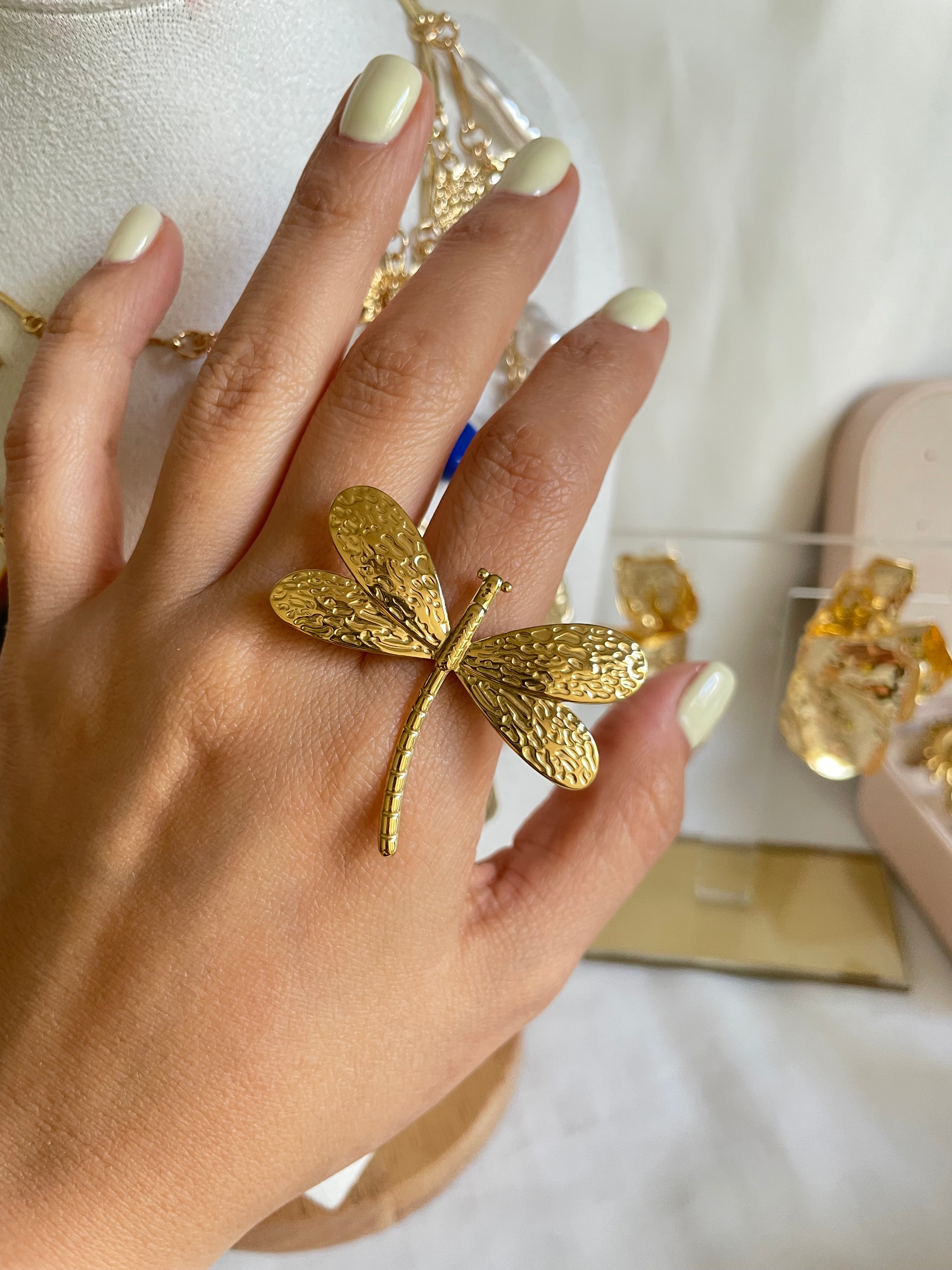 Anillo libélula