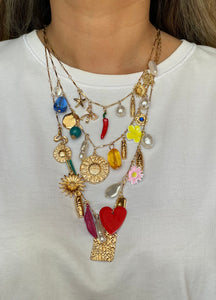 Layering mil charms