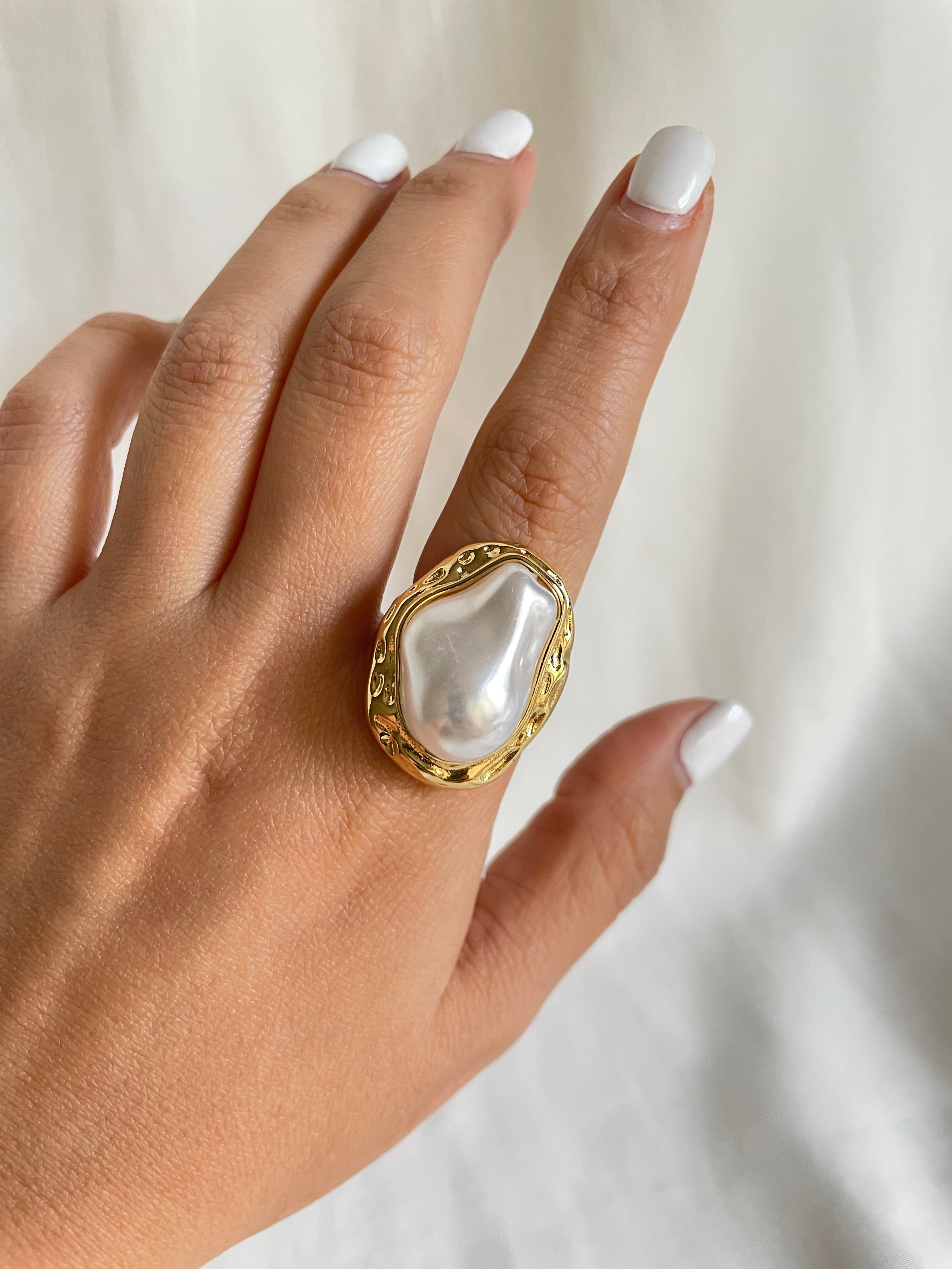 Anillo perla