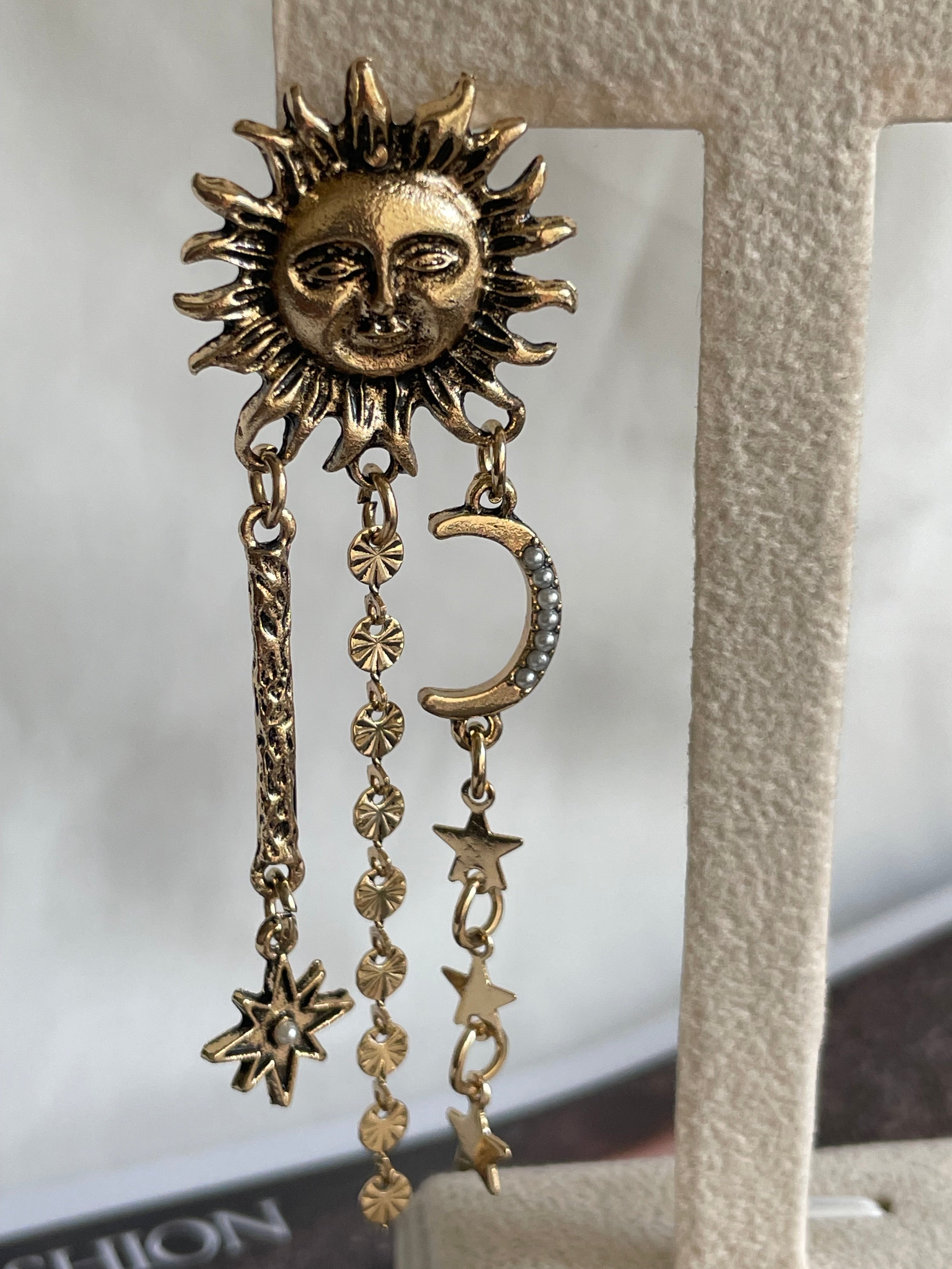 Aretes sol y Luna