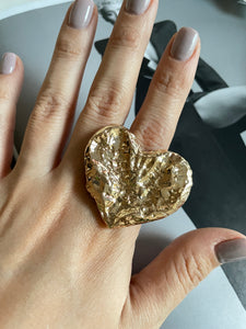 Anillo corazón maxi