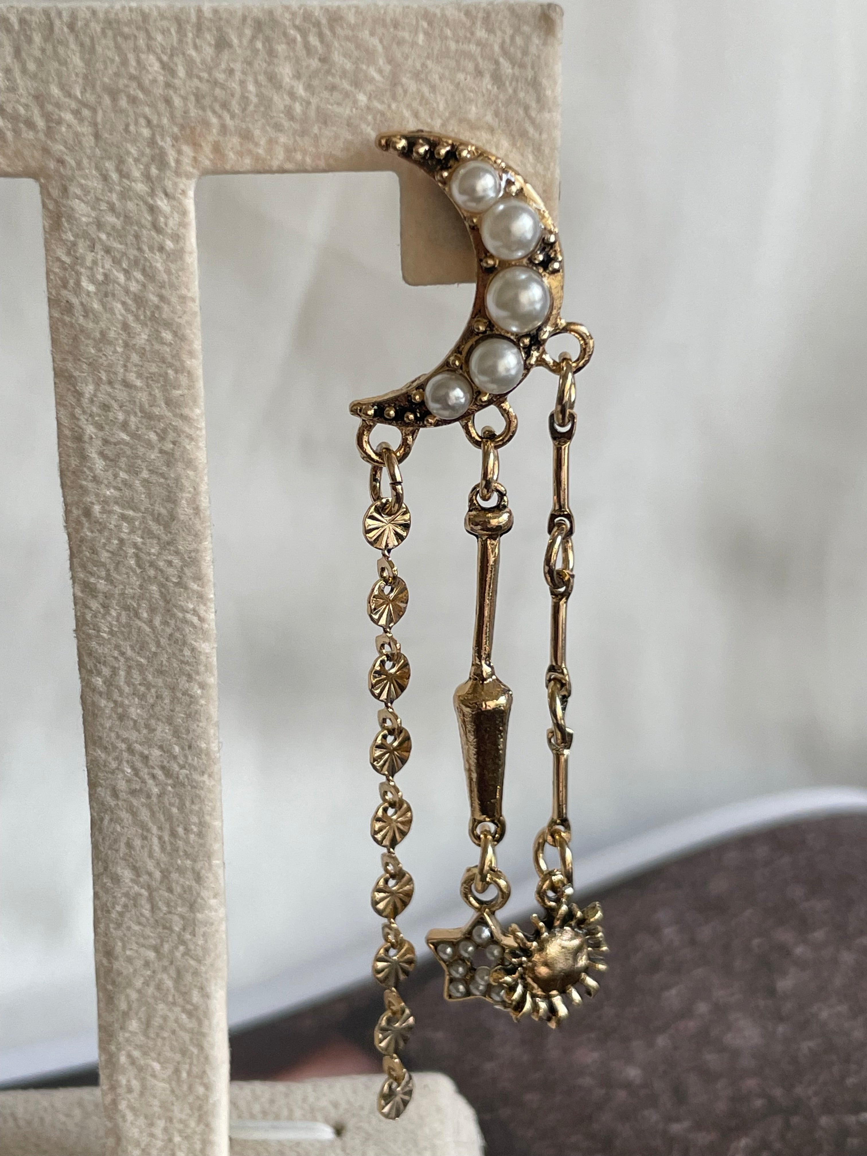 Aretes sol y Luna
