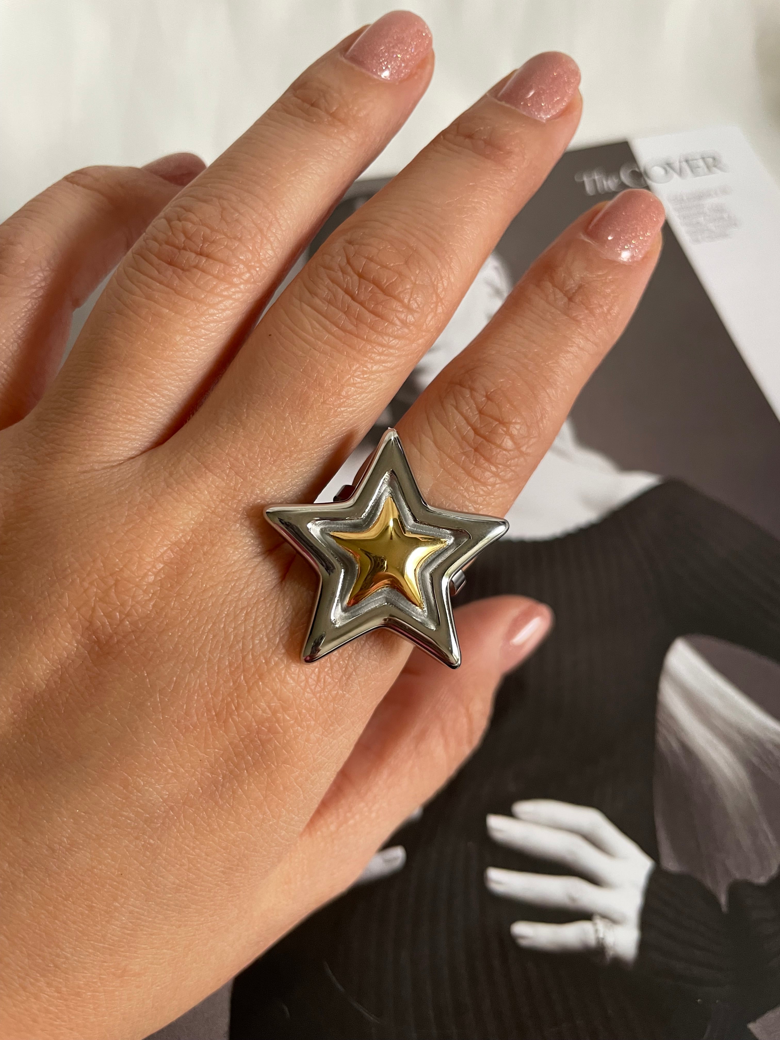 Anillo estrella combinado