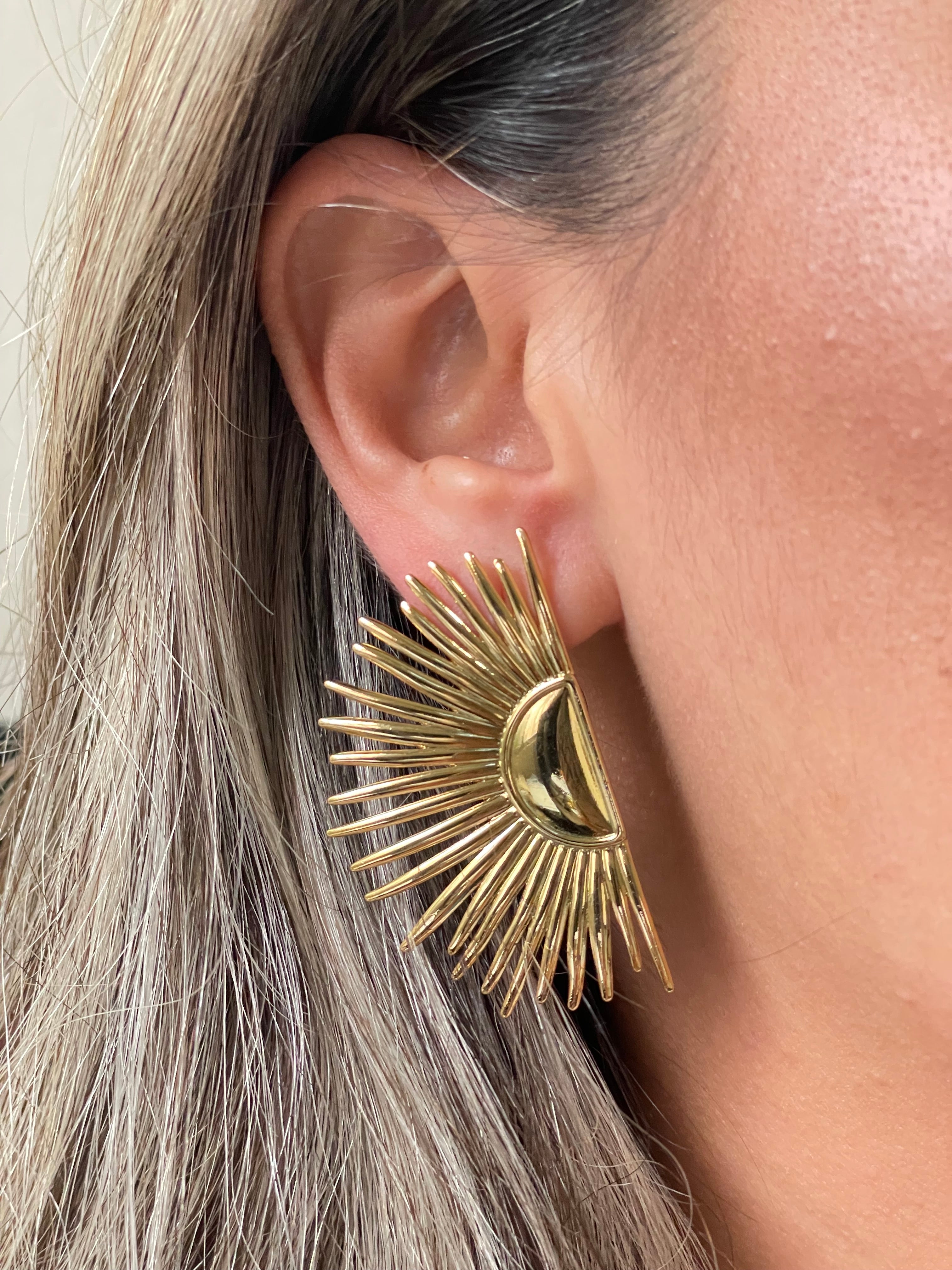 Aretes abanico