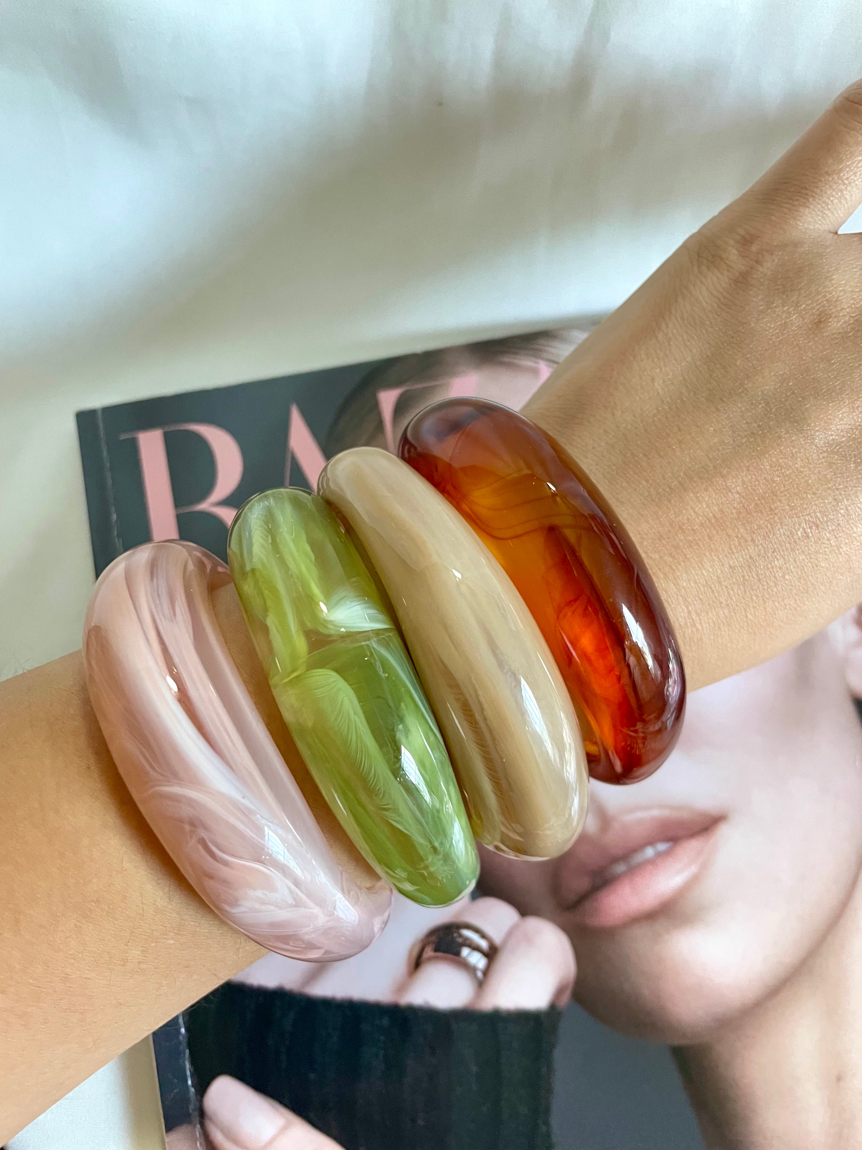 Brazaletes acrílico