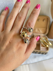 Anillo balines plata